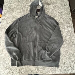 Athletic Works Men's Zip Up Gray Sweater